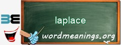 WordMeaning blackboard for laplace